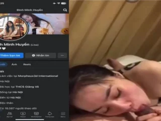 Đinh Thị Minh Huyền hotgirl xăm trổ bật đèn flash ngồi soi cặc bạn trai